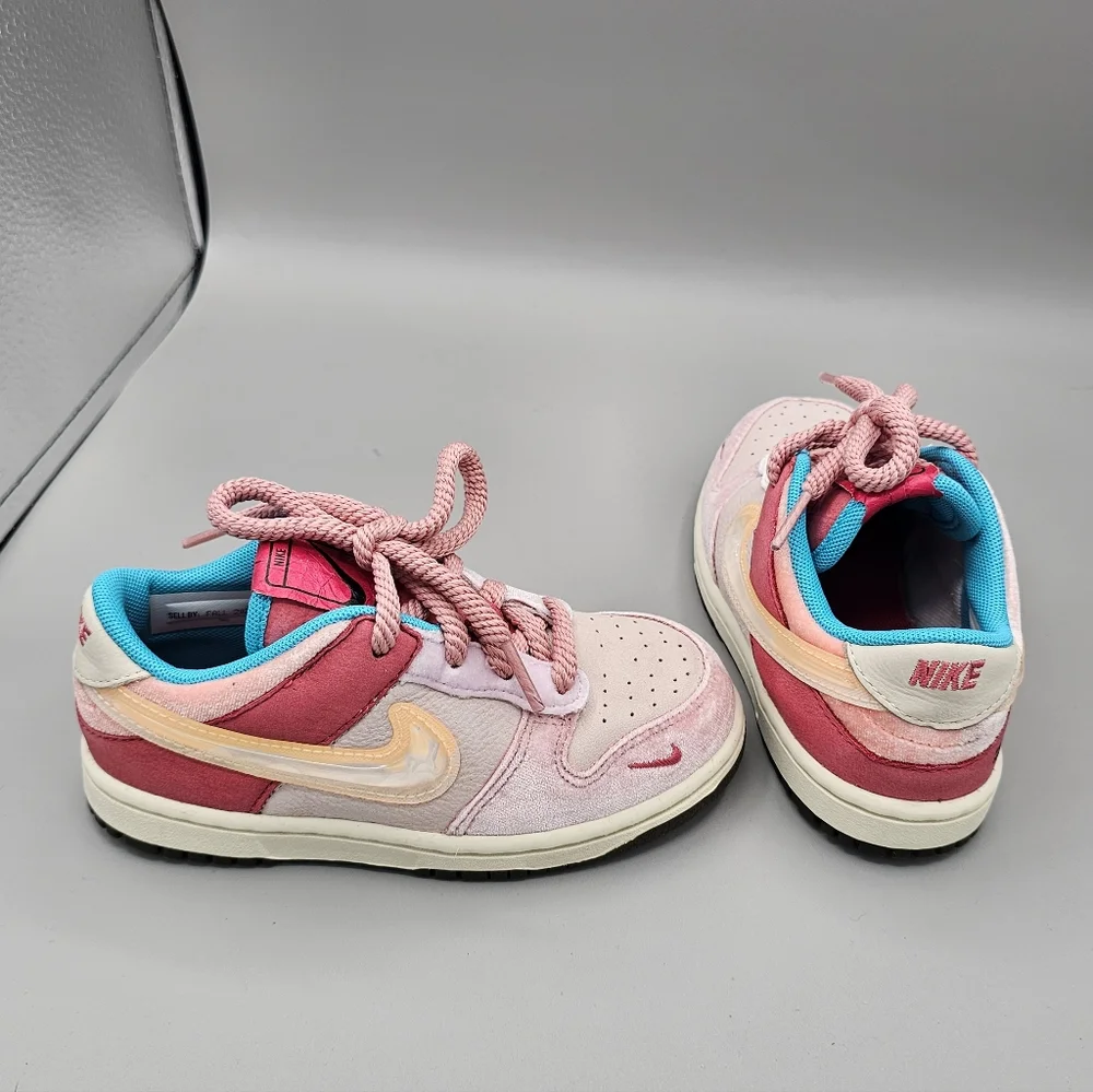 Nike x Social Status Dunk Low “Strawberry Milk”  TD Size 10C  DM3350-600 Stained